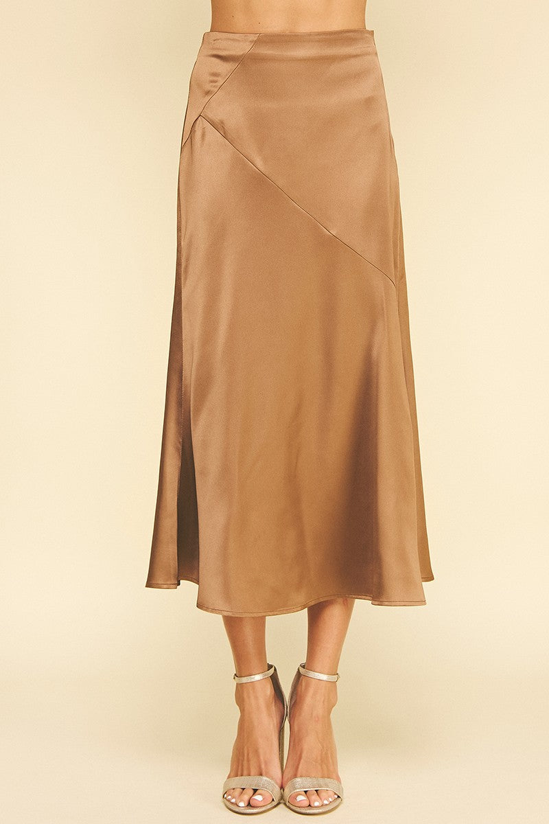 Camel Ava Midi Skirt