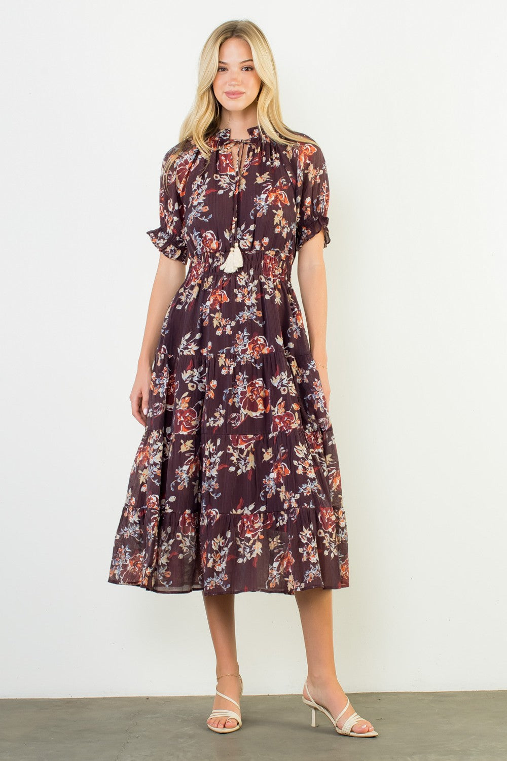 Burgundy Jessa Dress