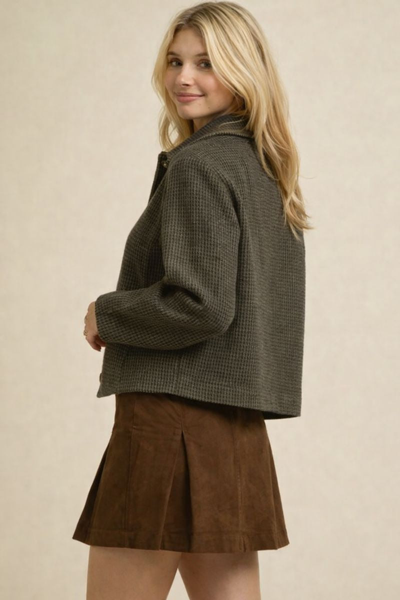 Olive Checkered Dream Jacket