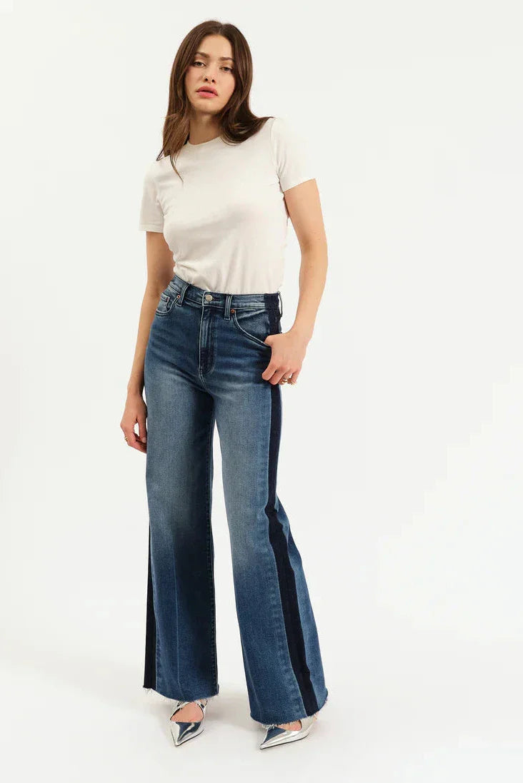 Tuxed Tuxedo Farout High Rise Wide Leg