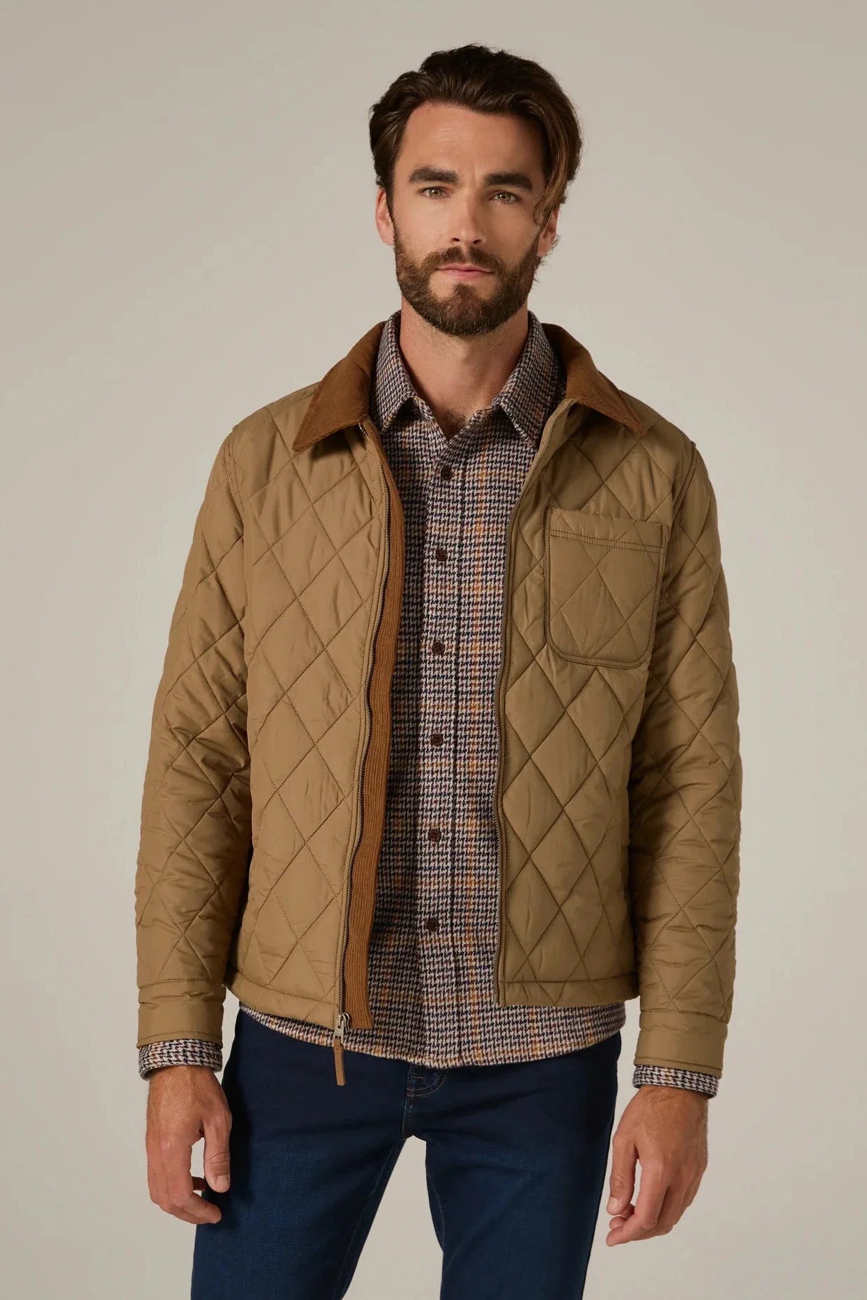 Beige Conway Quilted Jacket