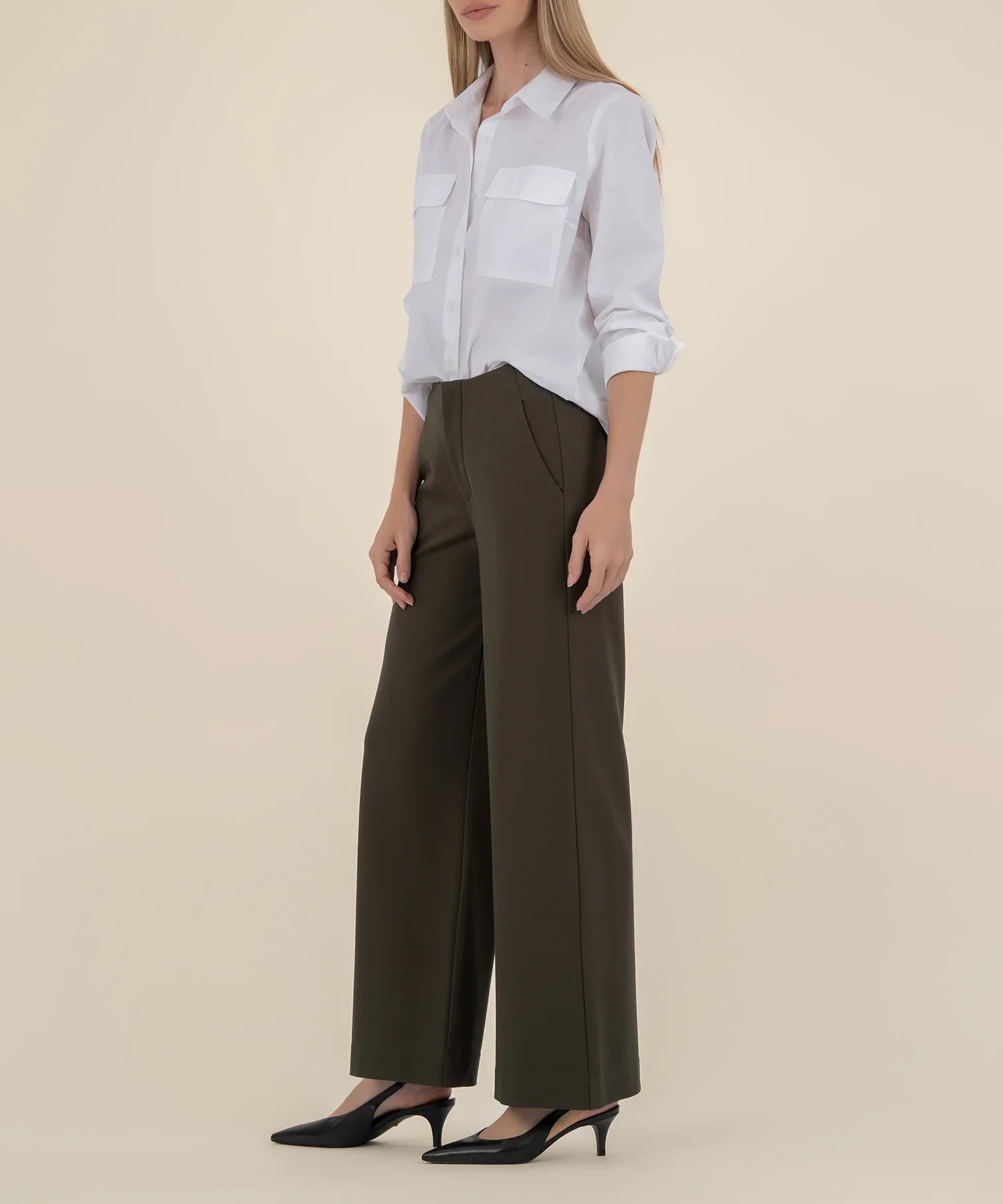 Olive Meg Wide Leg