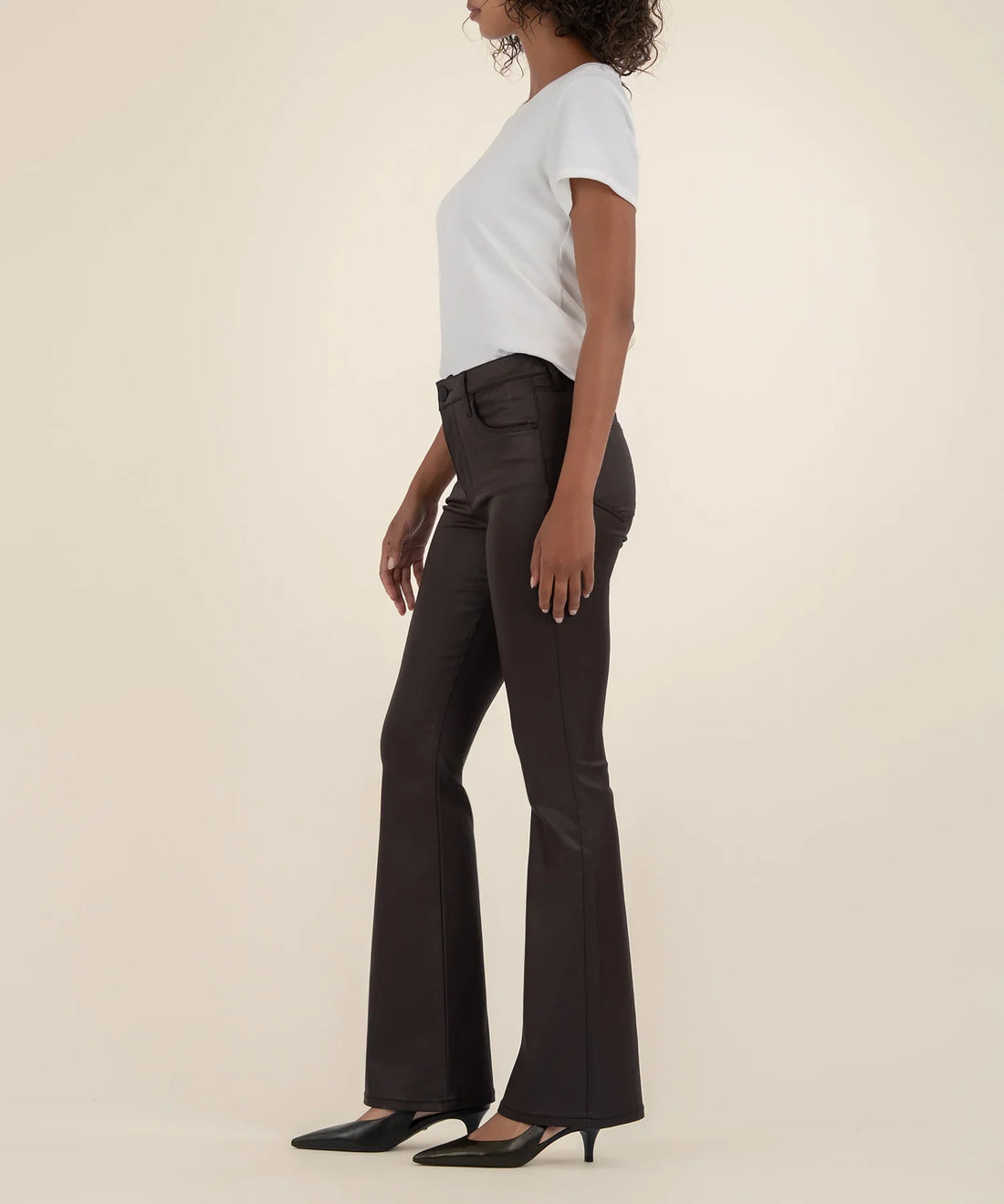 Chocolate Ana High Rise Flare Denim