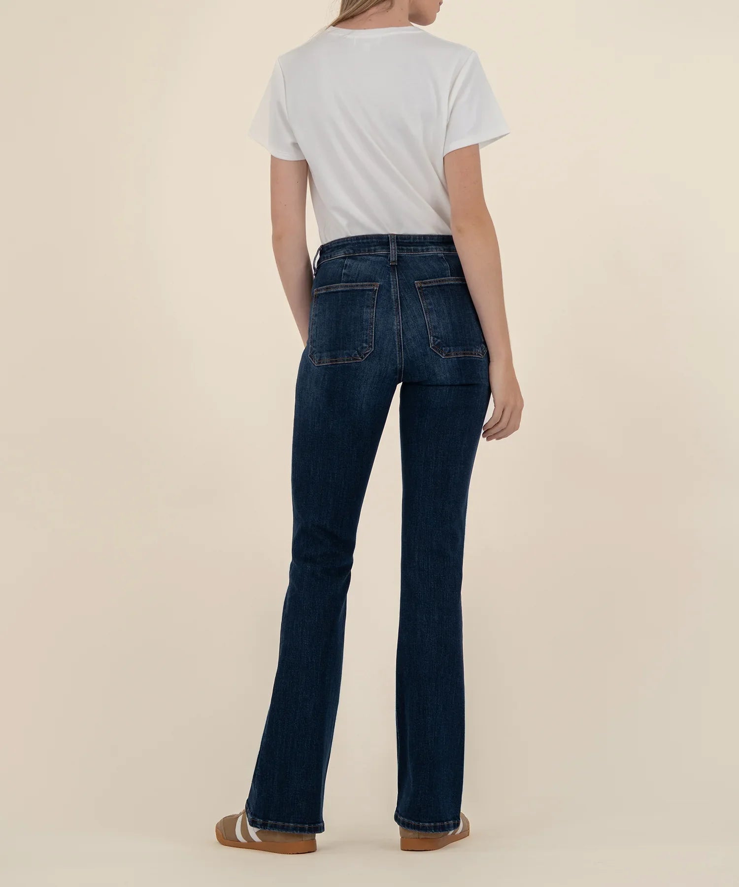 Apparent Ana High Rise Flare Patch Pockets Regular Hem