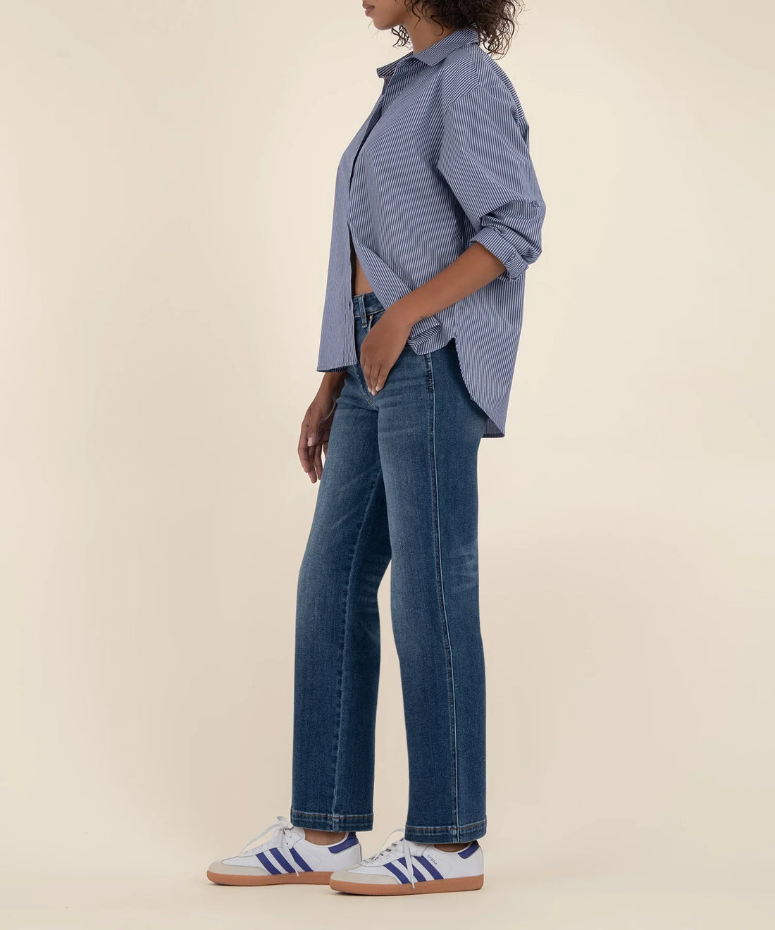 Razor Pattie High Rise Straight Denim
