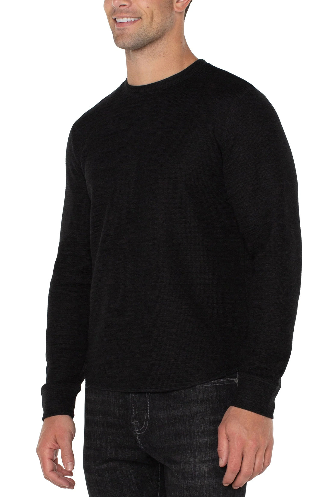 Black Long Sleeve Crew Neck