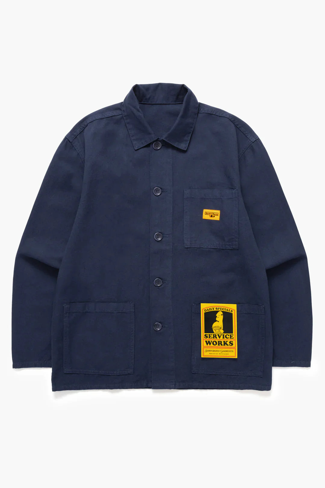 Dark Navy Canvas Chore Shirt
