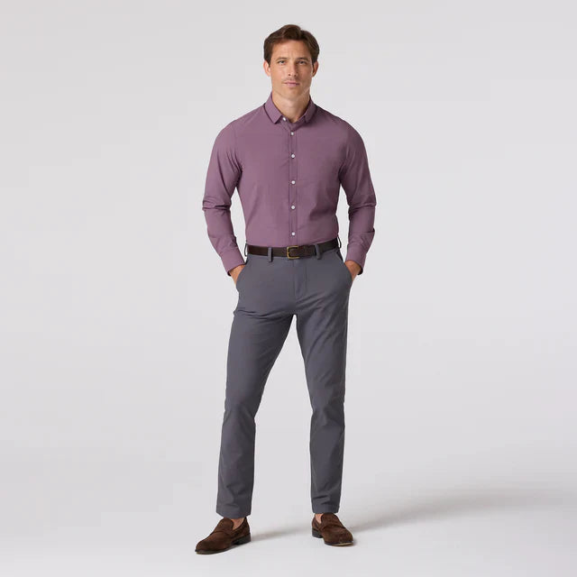 Eggplant Levi Plaid Leeward LS Dress Shirt