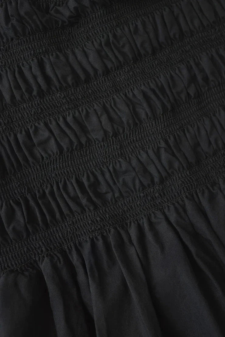 Black Cornelia Poplin Maxi Dress