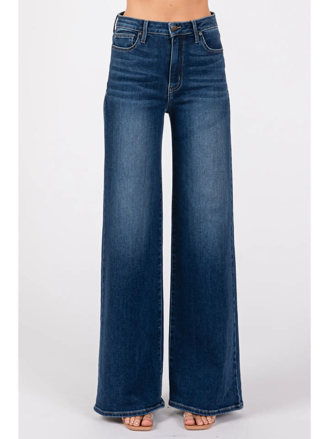 Dark Pippa High Rise Super Wide Jean